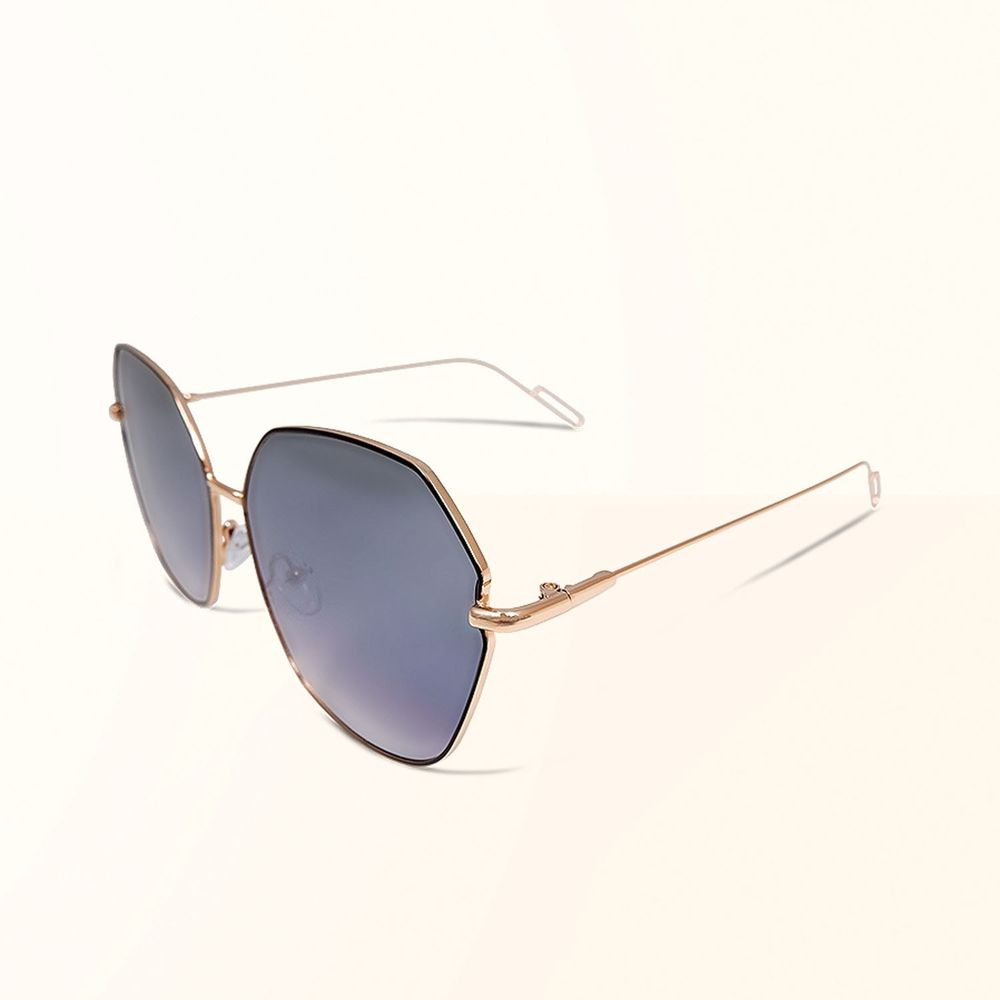 ALEGANT - 典雅復古鏤空線條設計漸層紫墨鏡│UV400太陽眼鏡