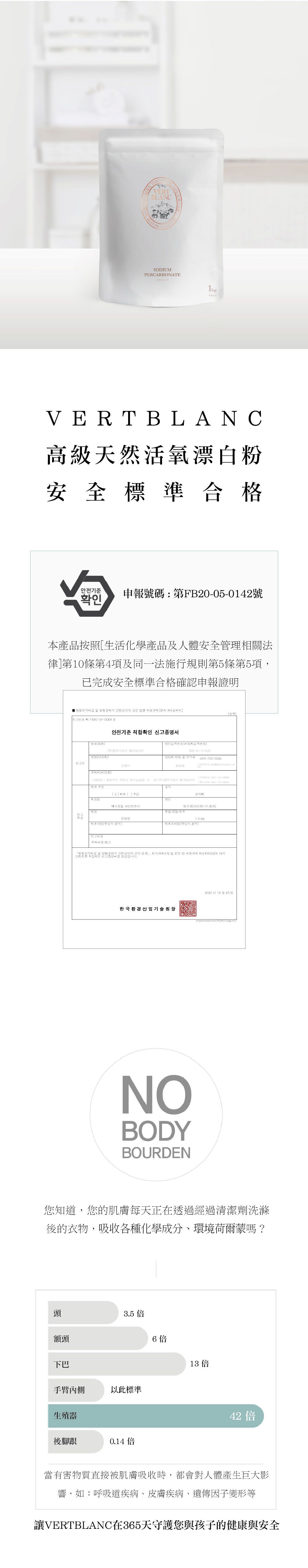 韓國 VERTBLANC - 高級天然活氧漂白粉-1kg