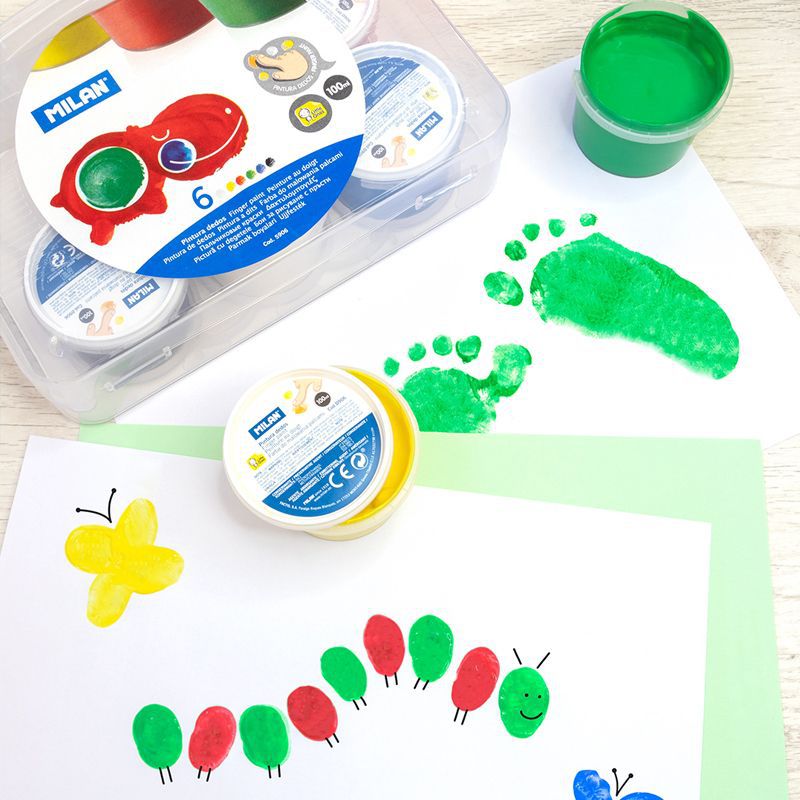 MILAN - 無毒手指膏基礎6色組_100ml