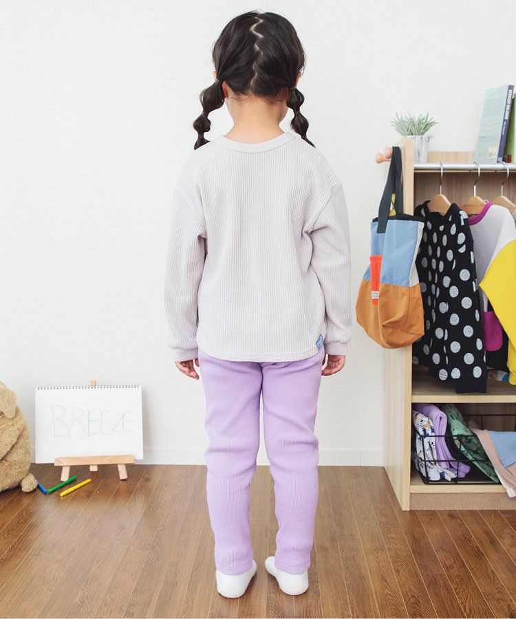 日本 BREEZE - 熱銷款 百搭鬆緊長褲(9分丈)-薄荷綠