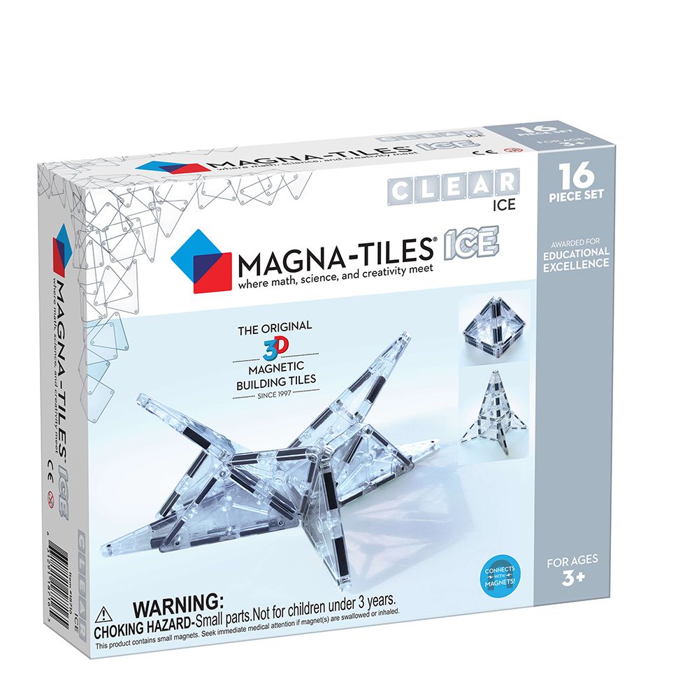 Magna-Tiles® - 冰磚磁力積木16片