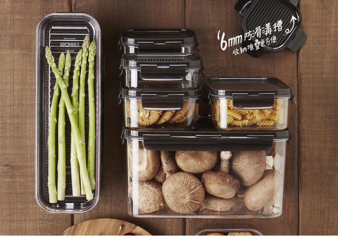 樂扣樂扣 - Bisfree積木晶透保鮮盒冰箱收納6件組 (冰箱收納6件組)