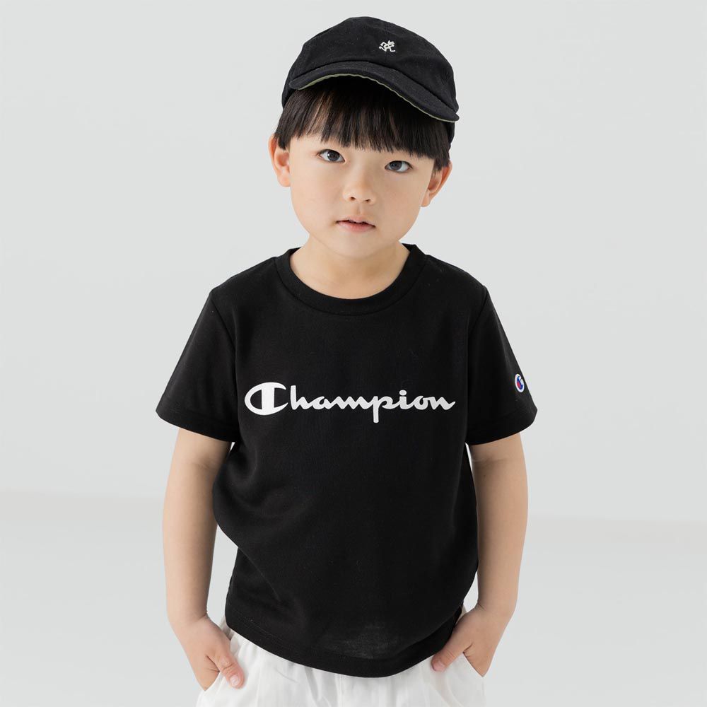 Champion聯名 短袖上衣-logo-黑