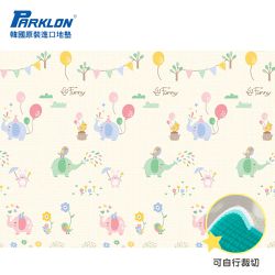 韓國 Parklon 帕龍 - 單面切邊地墊-大象馬戲團(200x150x1cm)