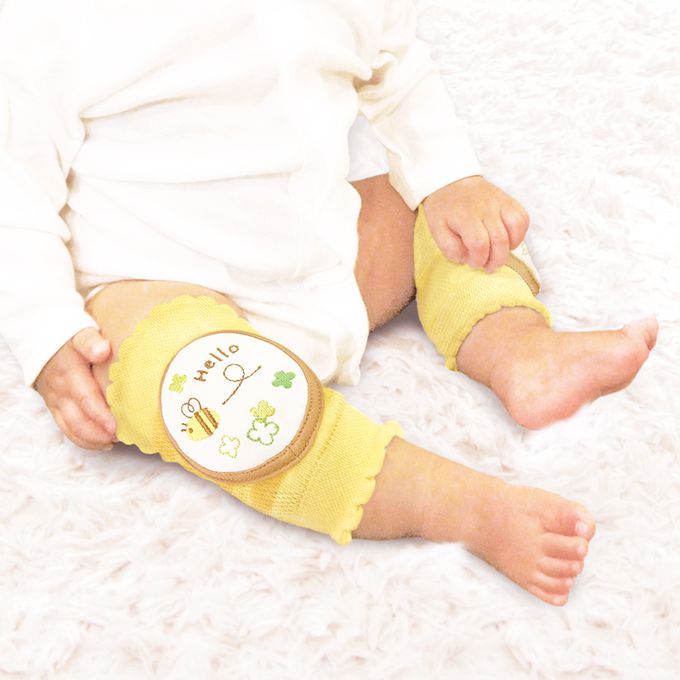 akachan honpo - 學爬用護膝-蜜蜂-黃色