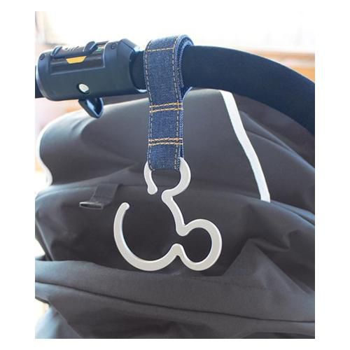 米奇 嬰兒車用魔鬼沾掛勾-紅底白點-2入