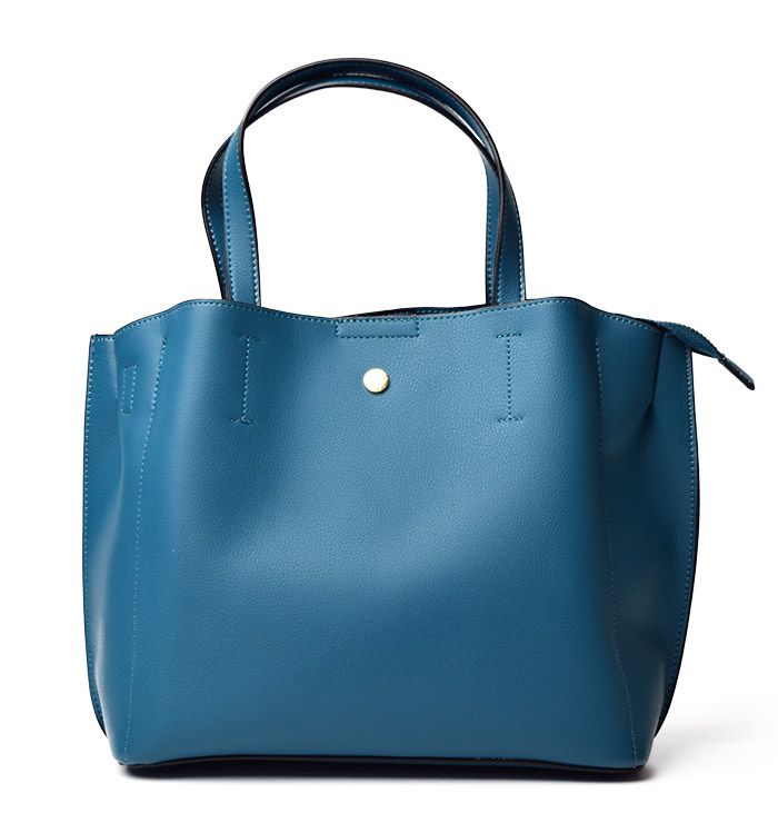 日本 Legato Largo - 輕量PU時尚大容量斜背肩背包-TBL土耳其藍 (21x32x13cm 肩背約88~122cm)