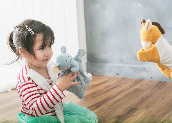 miYim - 有機棉手偶安撫巾 喜寶河馬 (新生嬰兒寶寶感統方巾玩偶)