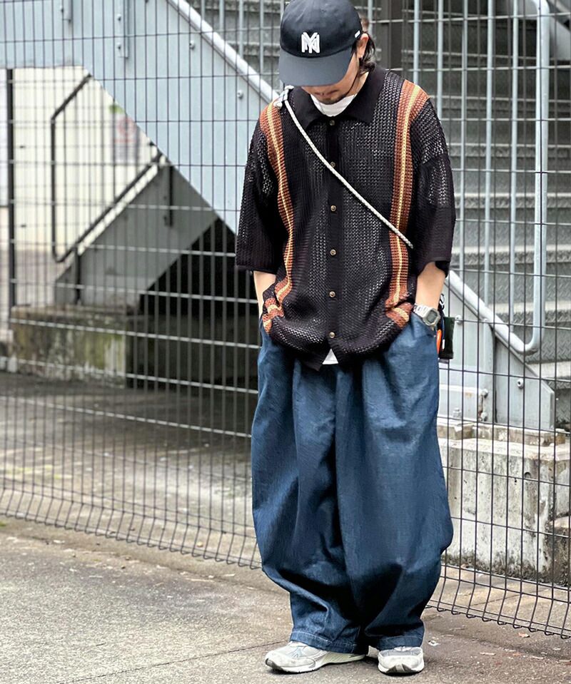 日本 Classical Elf - 個性網狀翻領短袖襯衫-咖啡