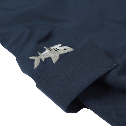 涼感7分褲-深藍色