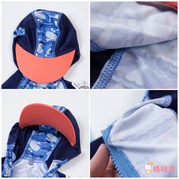 英國 Close - Pop-in嬰兒抗UV連帽海灘裝-鯨魚