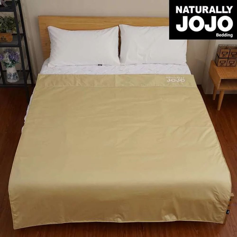NATURALLY JOJO - 都會風尚素色精梳棉涼被棉被-大地黃-150x180cm