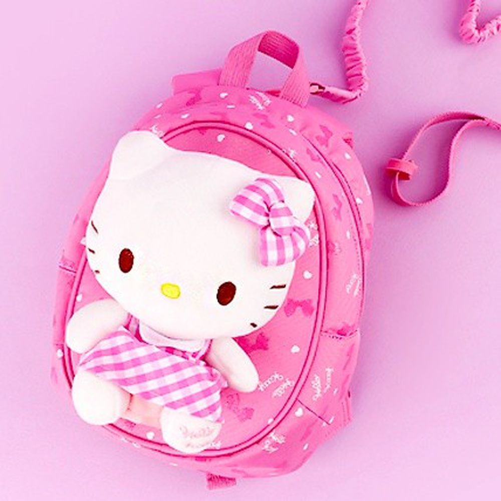 韓國 Winghouse - 超萌娃娃拉鍊防走失包-Hello Kitty