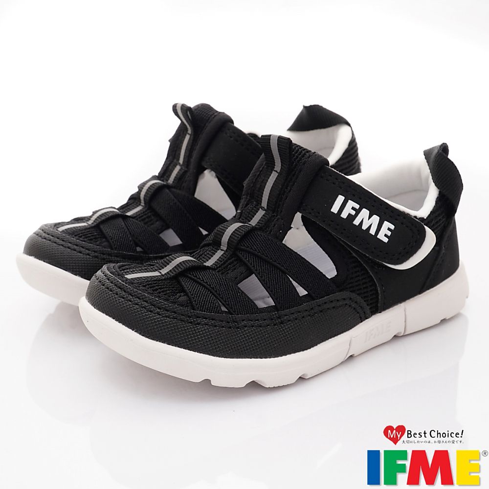 日本IFME - 水涼機能童鞋-IF30-341514黑(中小童段)-水涼鞋-黑