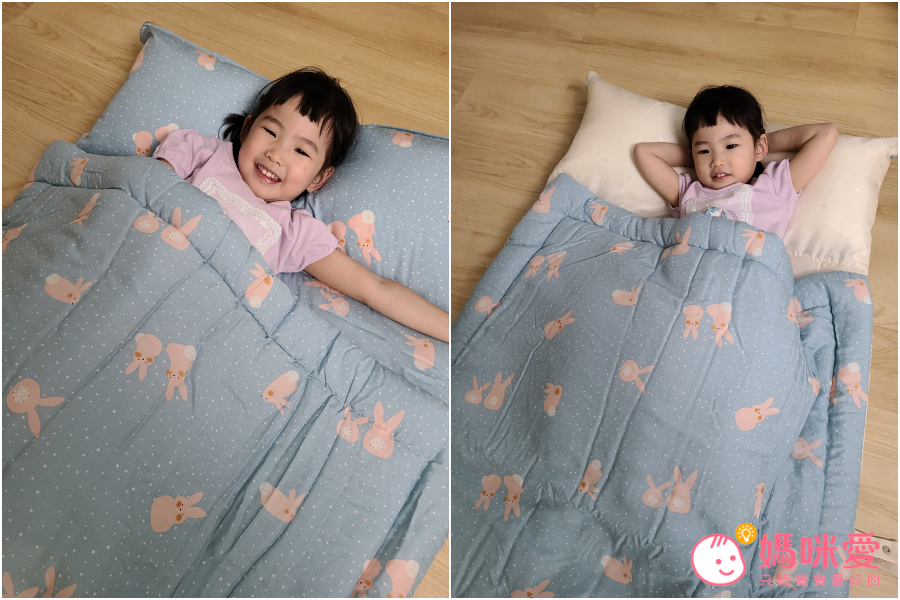 韓國 Formongde - 莫代爾5cm厚墊雙面用睡袋/寢具(附防水收納袋)-星空兔兔-*此款售完不補