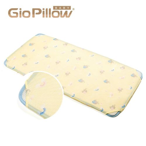 韓國 GIO Pillow - 智慧二合一有機棉超透氣排汗嬰兒床墊-派對小象 (M號)