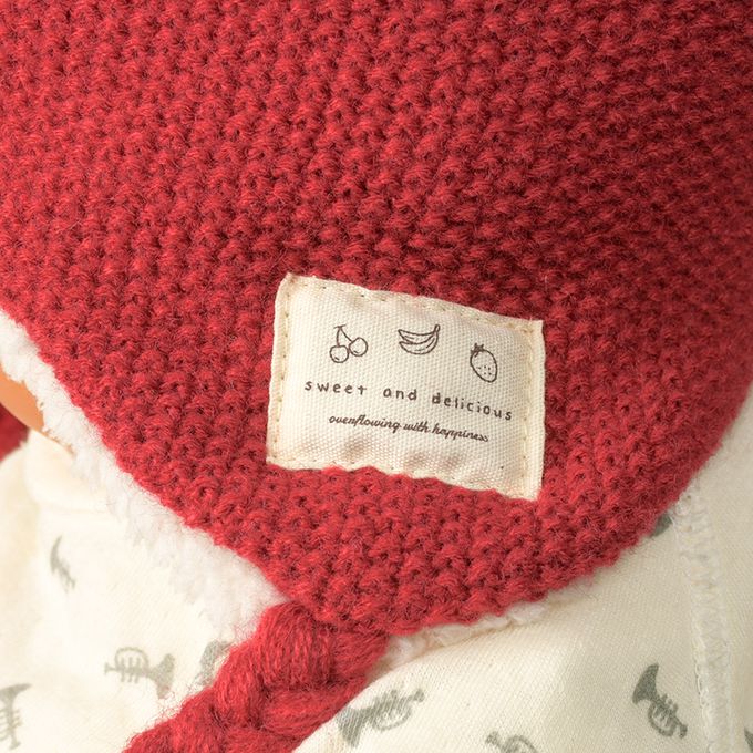 akachan honpo - 冬季針織帽-水果-紅色