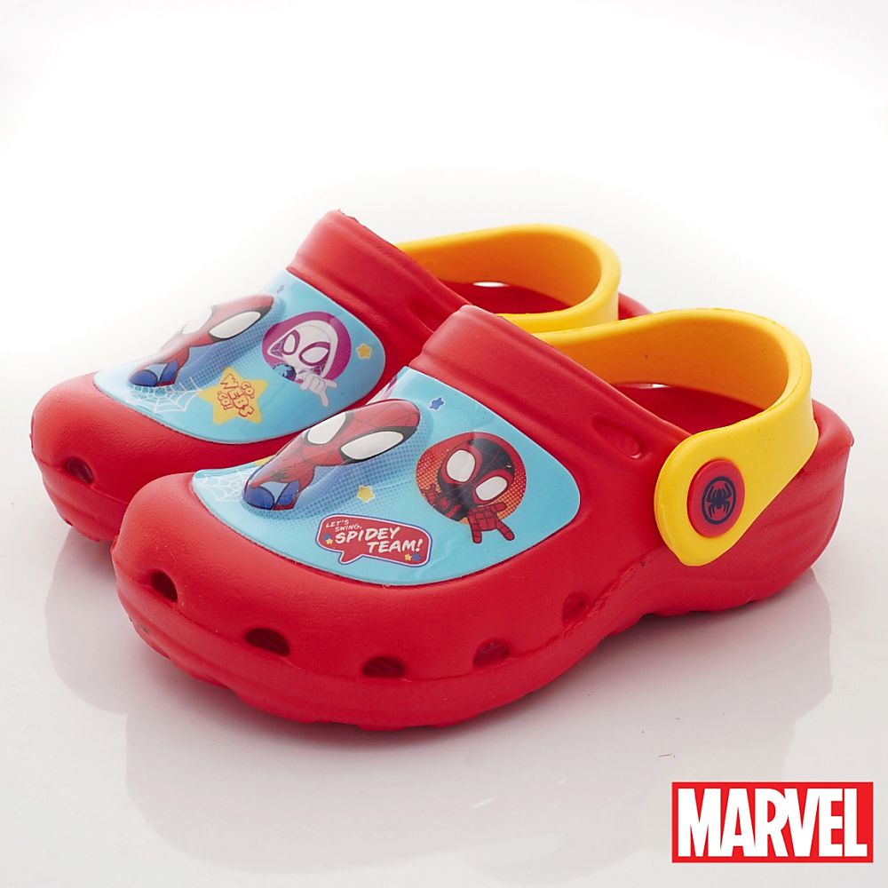 漫威MARVEL - 台灣製蜘蛛人電燈涼鞋(中小童段)-紅