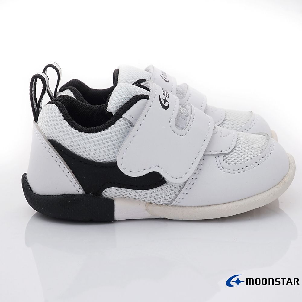 Moonstar日本月星 - 月星機能寶寶學步款(寶寶段)-學步鞋-黑白