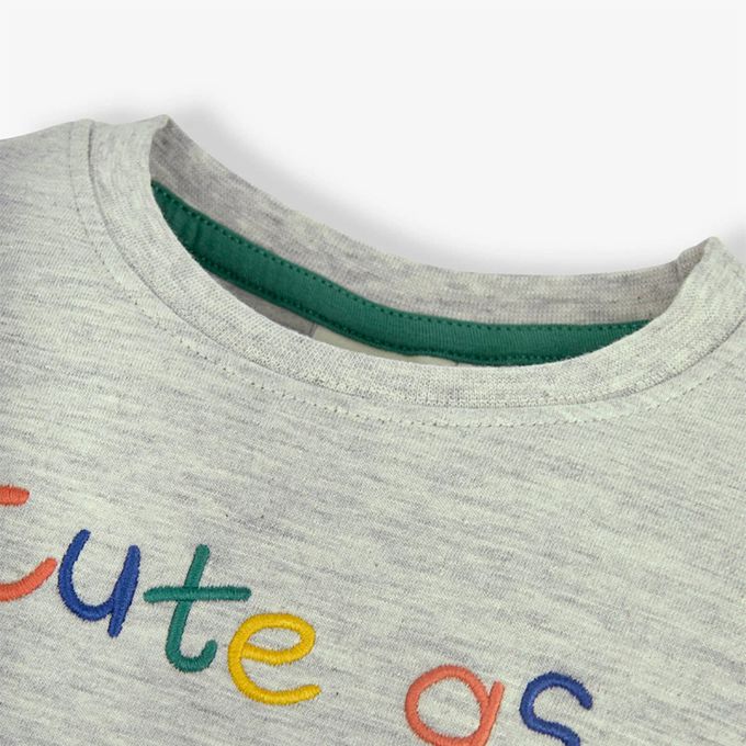 英國 JoJo Maman BeBe - 超優質嬰幼兒童100％純棉短袖上衣/ T-shirt/ 動物T-蟋蟀