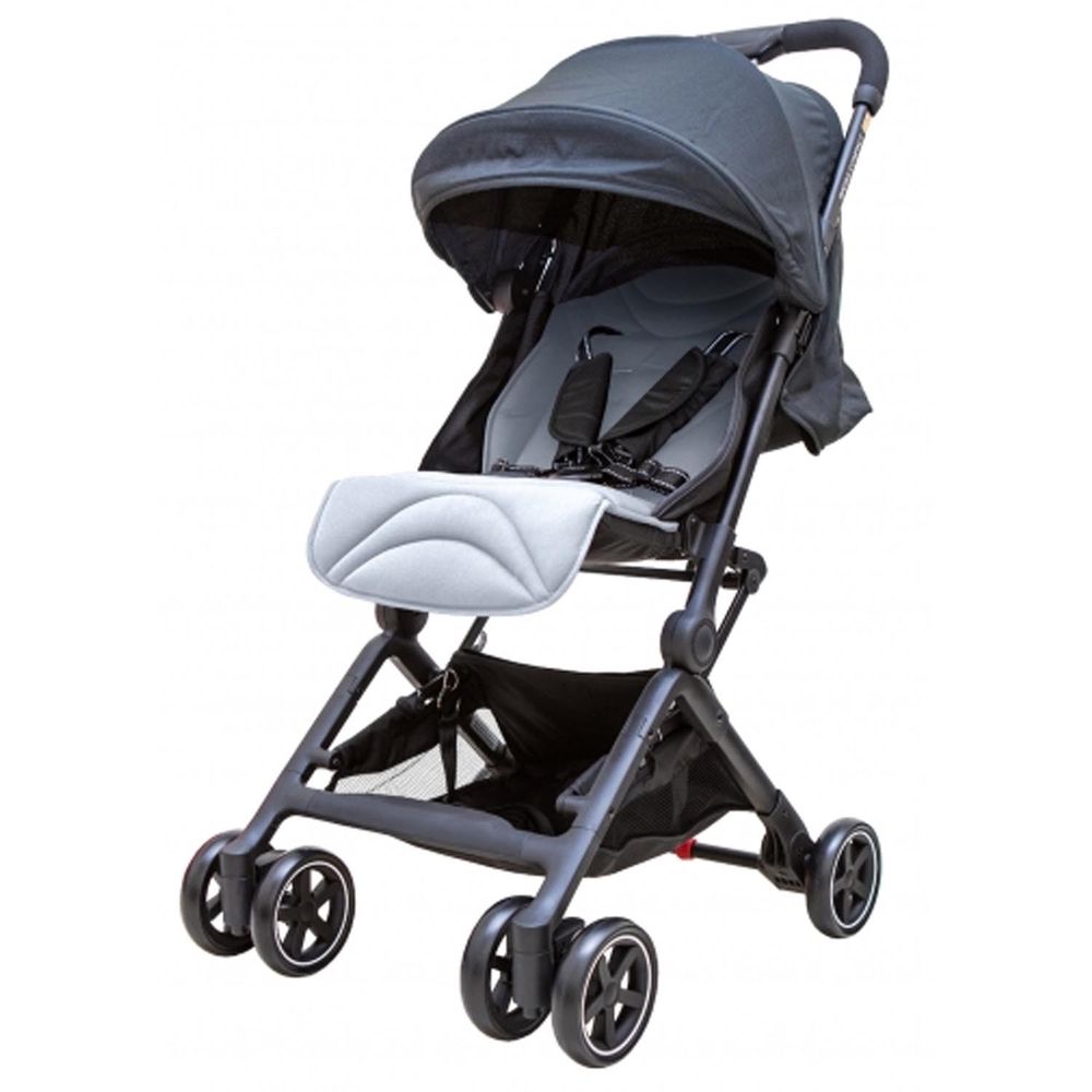 Britax Römer - B-Compact 秒收手推車-灰(贈扶手)｜媽咪愛