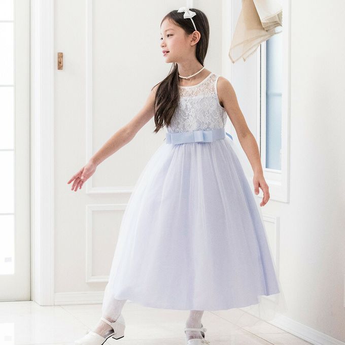 日本 Catherine Cottage - 浪漫蕾絲薄紗長洋裝/小禮服-奶油米