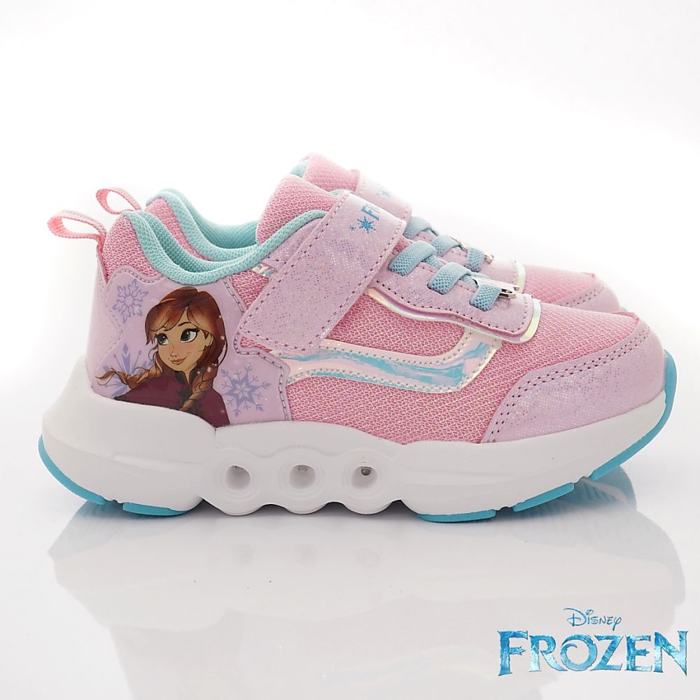 台灣製冰雪奇緣電燈運動款(中小童段)-運動鞋-粉