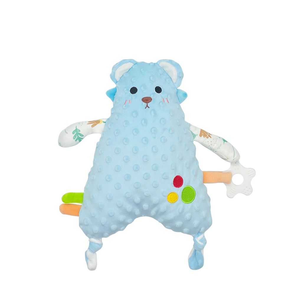 JoyNa - 安撫娃娃 可愛動物捏捏安撫玩偶 抱枕玩具-小藍熊 (20*30 cm)