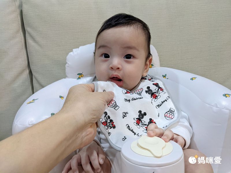 akachan honpo - 圍兜2件組-小飛象-白色 (70~80cm)-身高70~80cm體重9~11kg