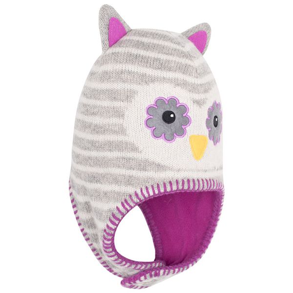 英國 JoJo Maman BeBe - 保暖舒適羊毛帽-貓頭鷹