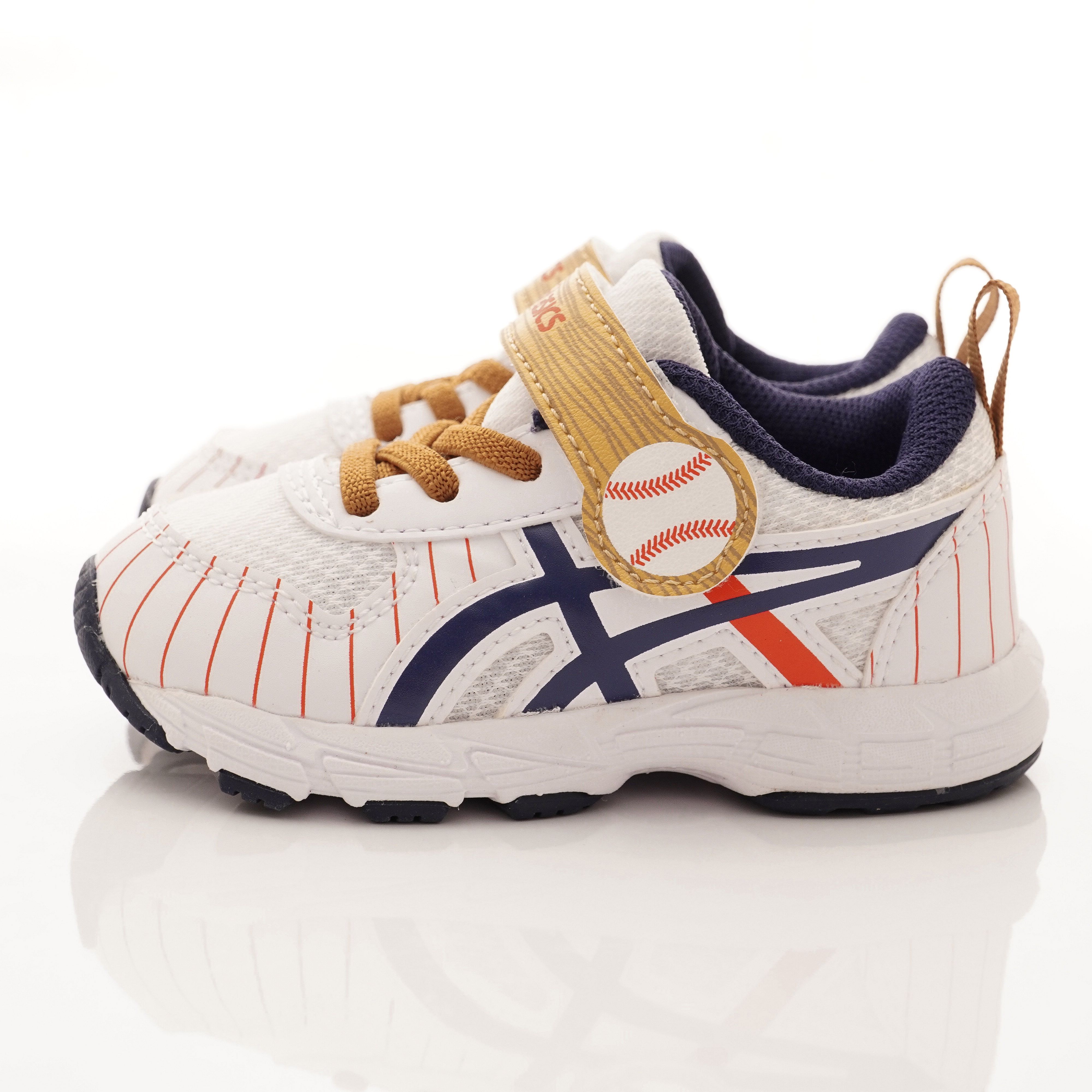 asics 亞瑟士 - 機能童鞋-棒球造型後穩定學步鞋(寶寶段)-白卡其
