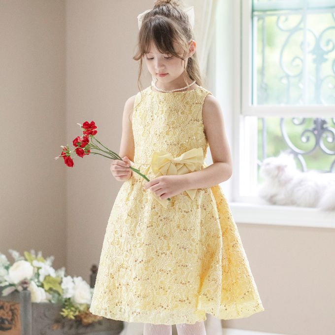 日本 Catherine Cottage - 優雅千金亮片蕾絲洋裝/小禮服-水藍