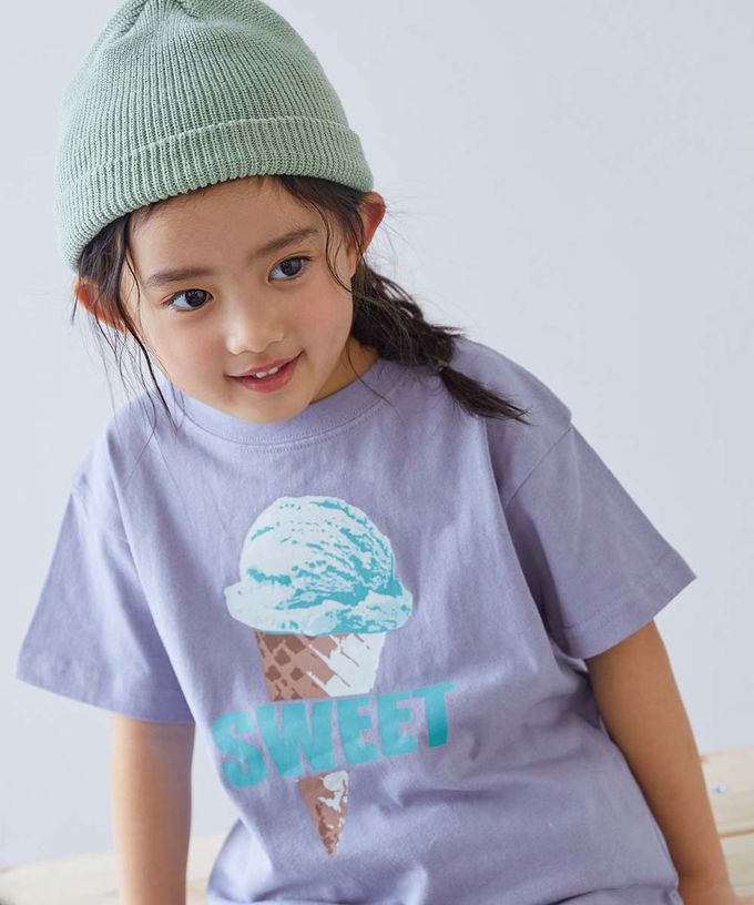 日本 devirock - 純棉定番短袖上衣-加州野熊-胡蘿蔔橘