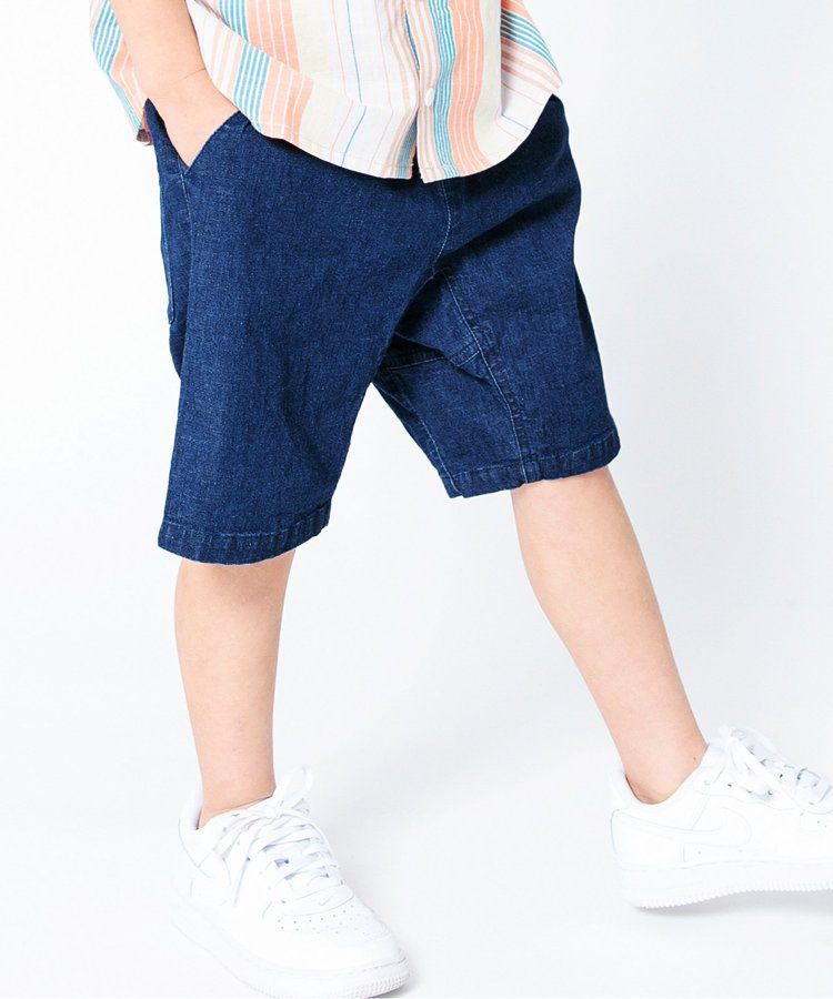 日本 BREEZE - 彩色標籤腰束口休閒短褲-軍綠