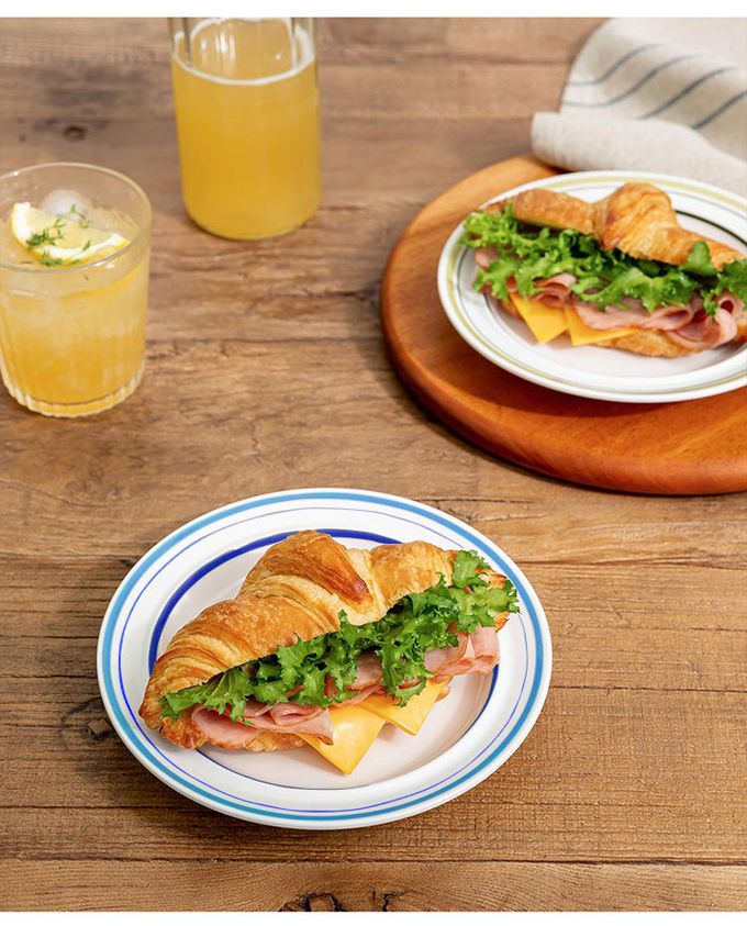 韓國 SSUEIM - RETRO系列極簡ins陶瓷淺盤2件組17cm (深藍)