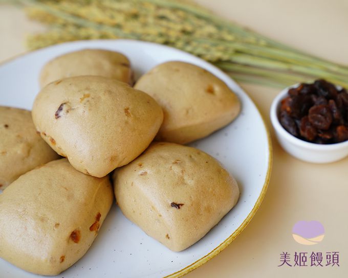 美姬饅頭 - 黑糖桂圓低糖米饅頭-50g*6顆