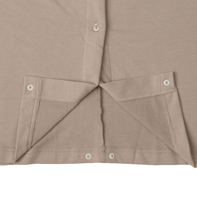 akachan honpo - 長袖彈性洋裝-防止裙擺上翻設計-摩卡色 (M~L)