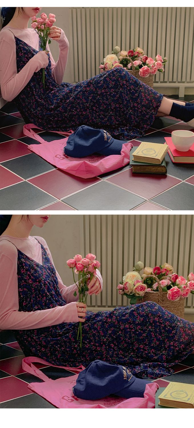 韓國女裝代購 - 搭配必備！極簡薄透長袖上衣-粉 (FREE)