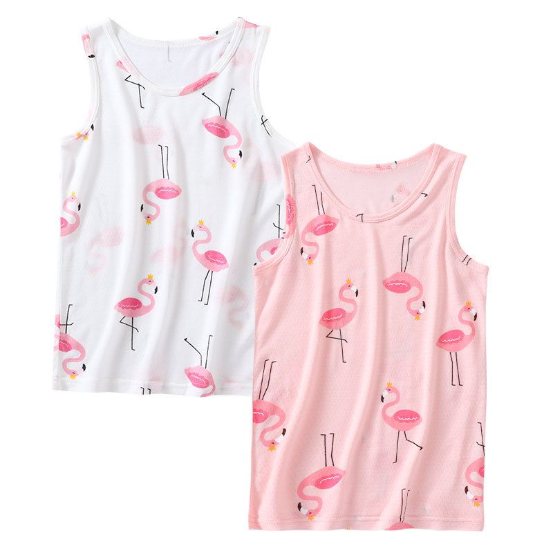 MAMDADKIDS - 網眼透氣無袖背心(二件組)-鳳梨-白+黃