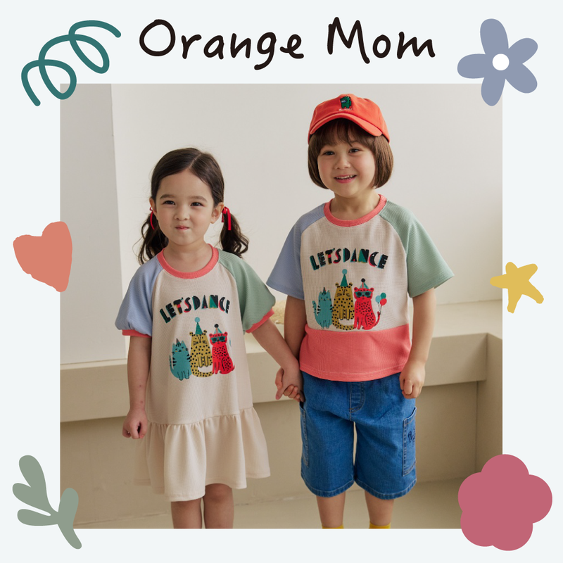 夏季連線結團倒數！正韓【Orange Mom】休閒清新ｘ插畫圖案