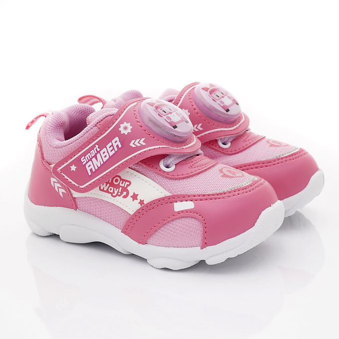 POLI電燈運動鞋-POKX34123粉(中小童)-運動鞋-粉