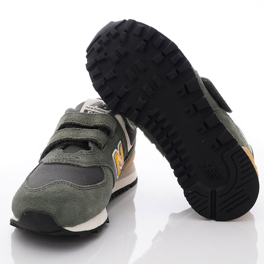 New Balance - 運動童鞋-NB574機能運動款(中小童段)-灰綠