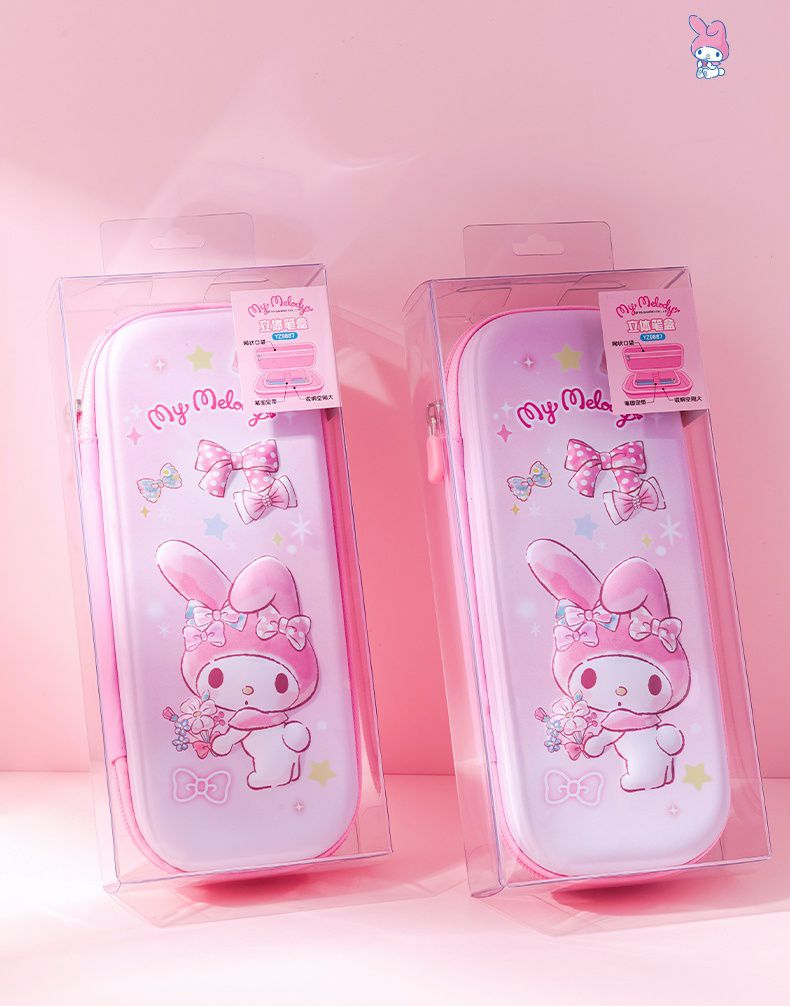 卡通3D立體浮雕大容量鉛筆盒-卡通人物大耳狗-藍色 (23.7x10.8x5.5cm)