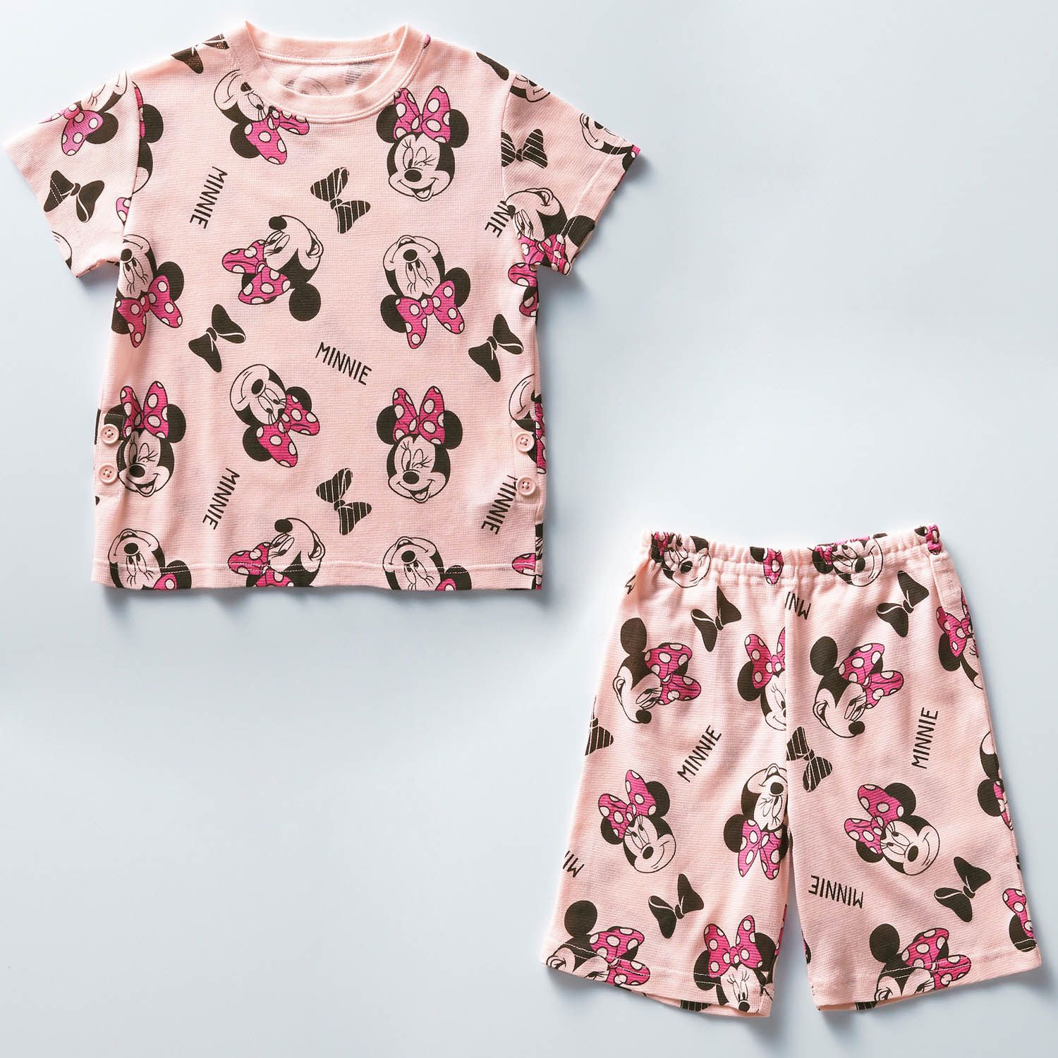 日本千趣會 - 迪士尼印花舒適短袖家居服-滿版米奇-可可棕