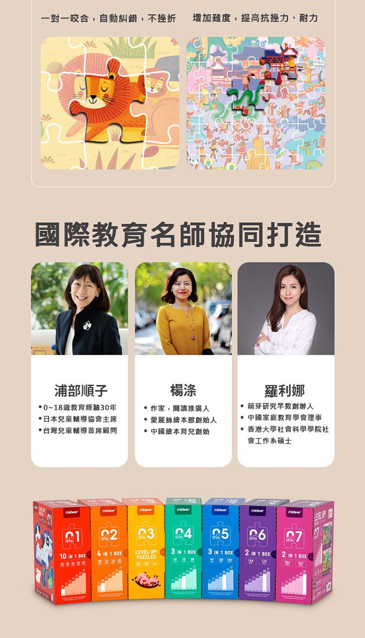 MiDeer - 進階式拼圖-世界風情(LEVEL7)