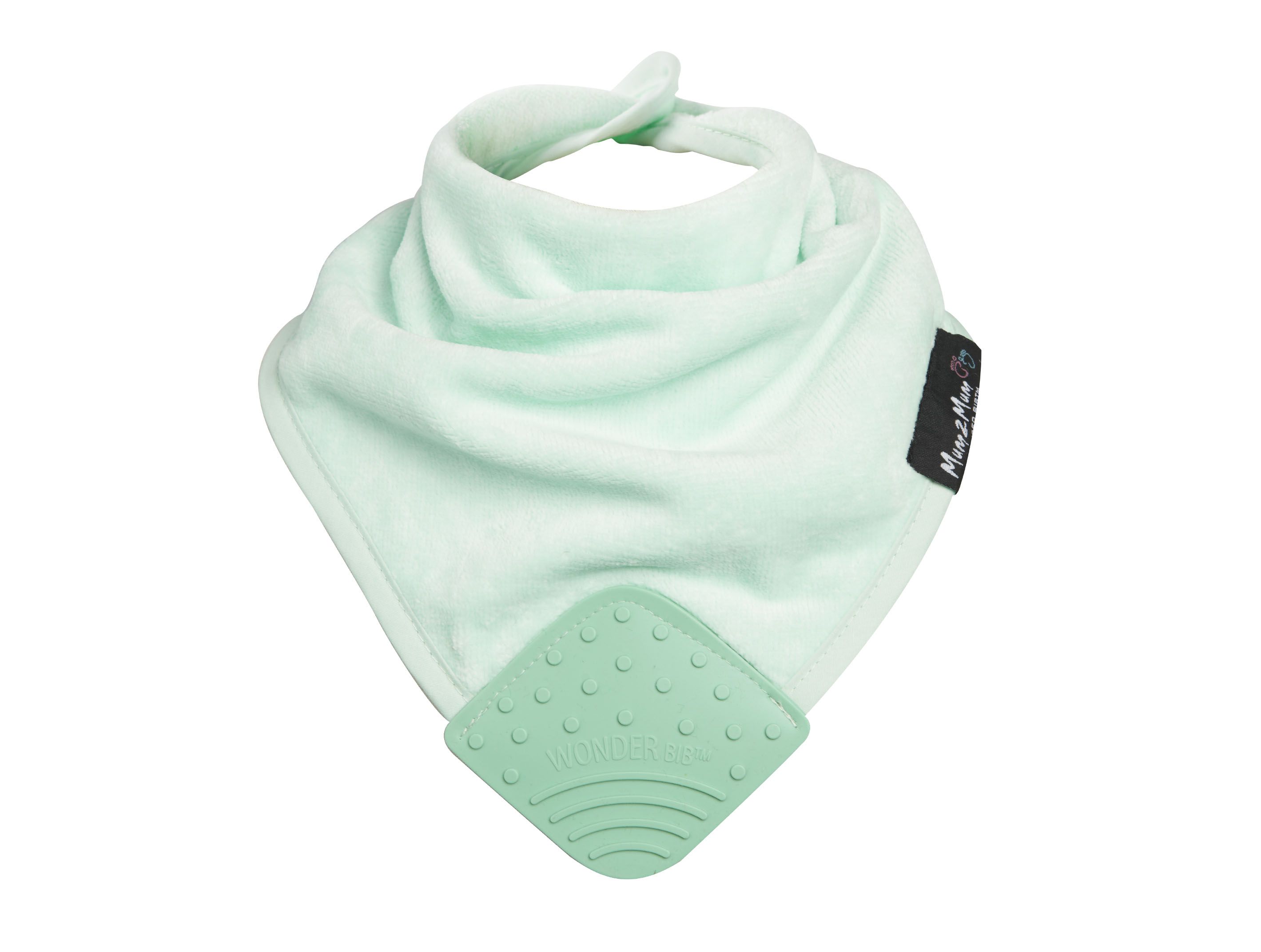 Mum 2 Mum - 機能型神奇三角咬咬兜口水巾圍兜-薄荷綠
