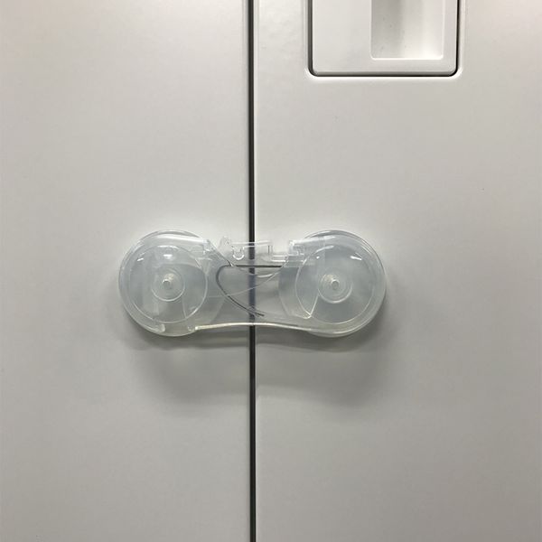 akachan honpo - 透明櫥櫃拉門安全防護鎖扣-(3個組)-透明色