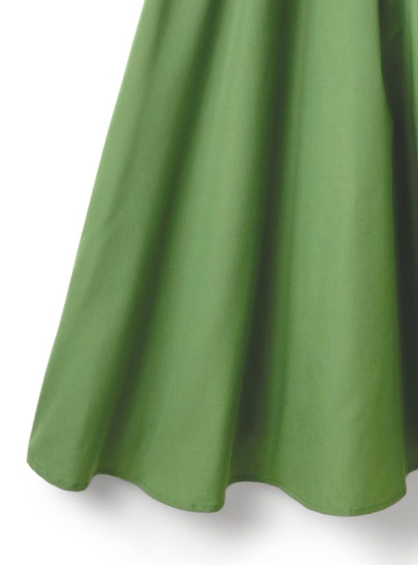 日本 GRL - 復古V領縮腰泡泡袖洋裝-簡約黑