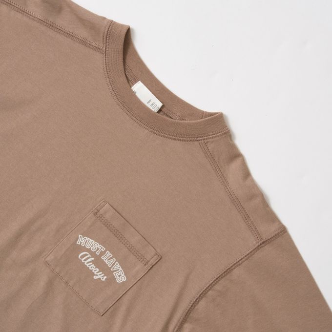 日本 b-ROOM - 100%棉 純色口袋薄長袖上衣-象牙白