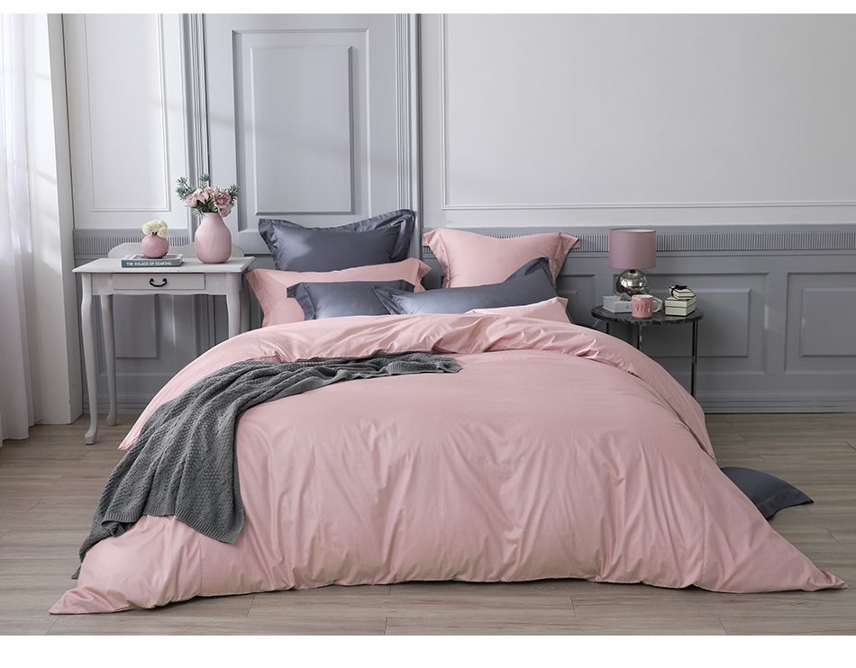 澳洲 Simple Living - 天絲福爾摩四件式被套床包組-台灣製-玫瑰粉
